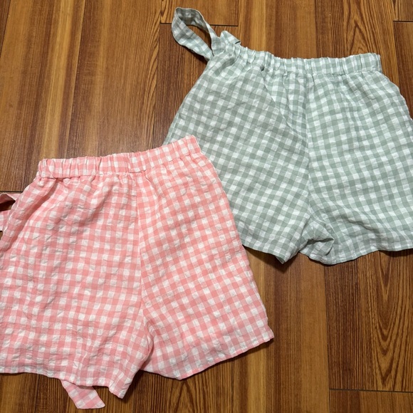 Pink Lily Gingham Skort Set - Picture 2 of 4